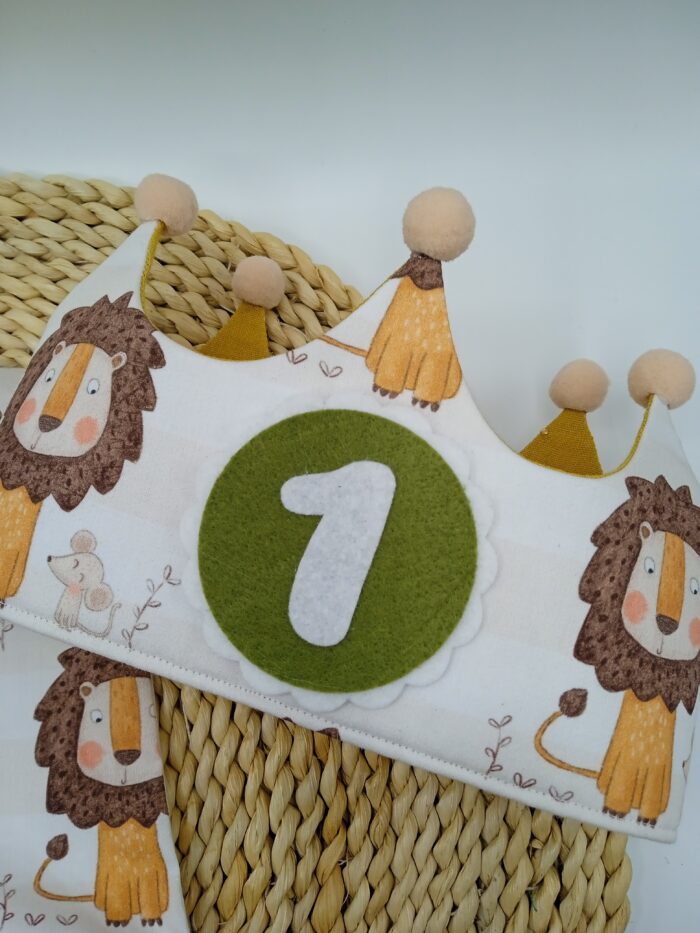 Pack cumpleaños peto LEÓN Y RATÓN - Imagen 2