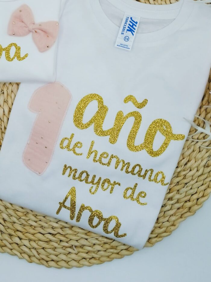 Camiseta un año de herman@ mayor