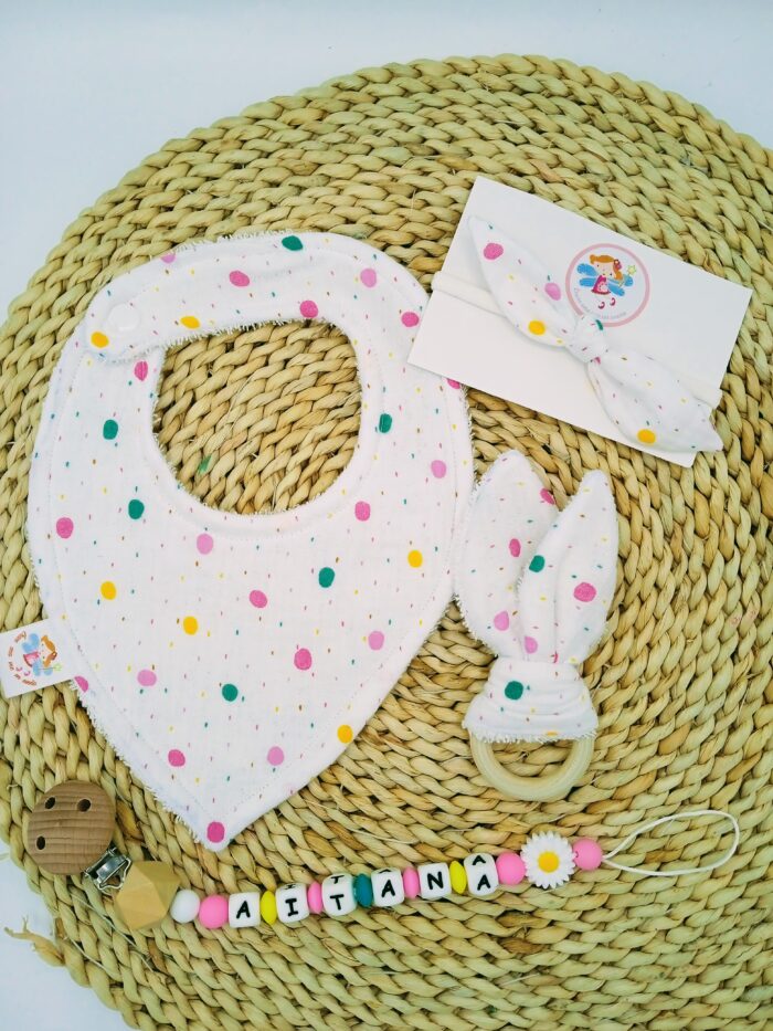 Pack bebé basico Baby girl Confeti - Imagen 8