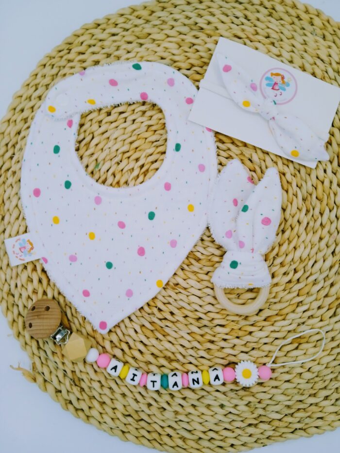 Pack bebé basico Baby girl Confeti