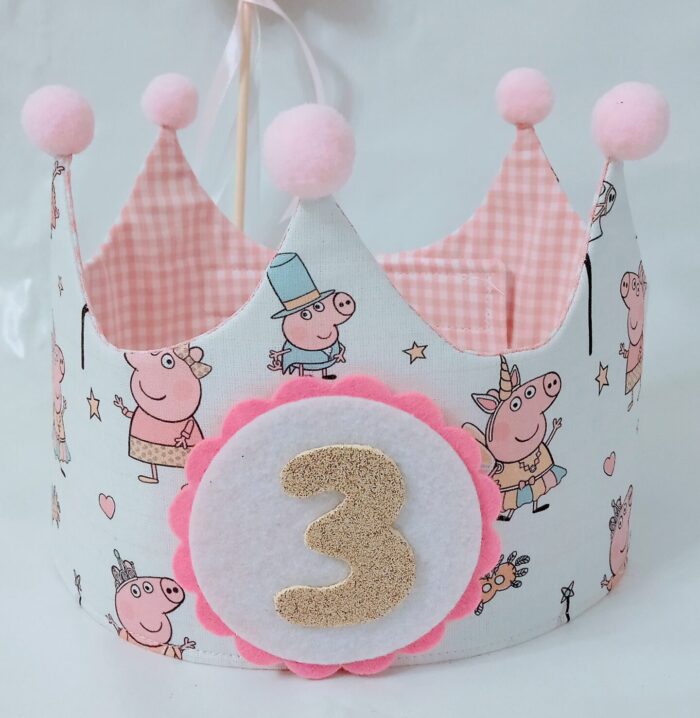 Corona de Cumpleaños reversible Peppa Pig