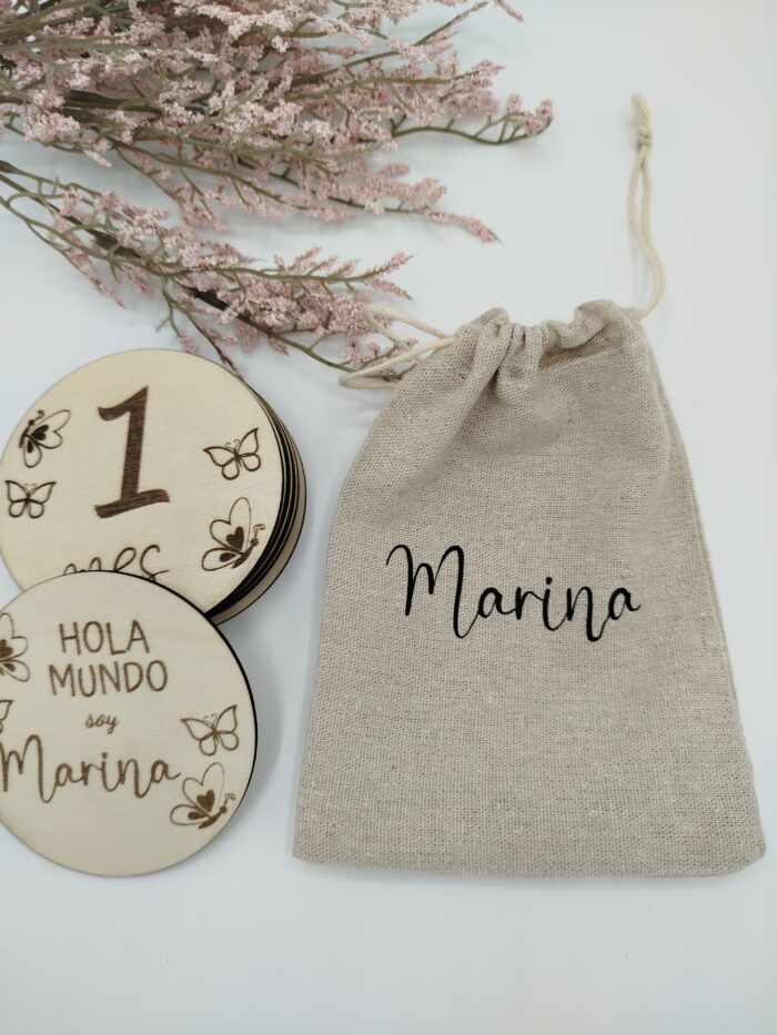 Placas cumple mes mariposas