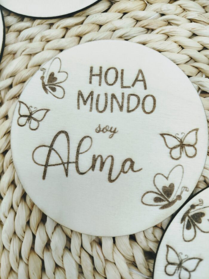 Placas cumple mes mariposas - Imagen 3