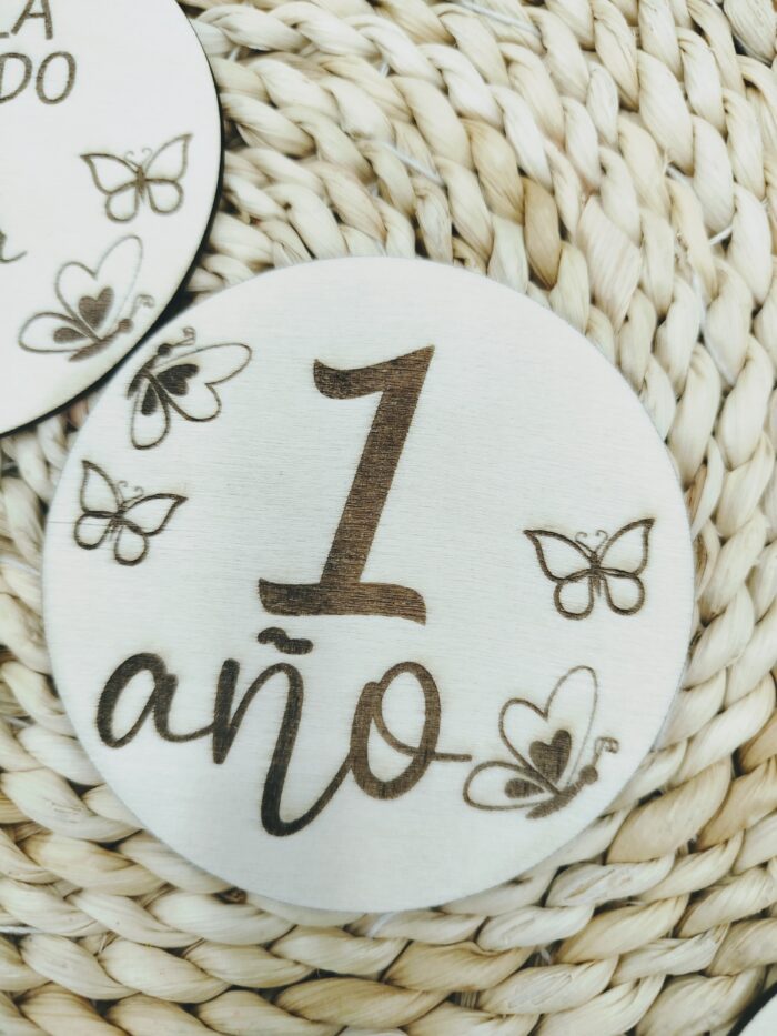 Placas cumple mes mariposas - Imagen 4