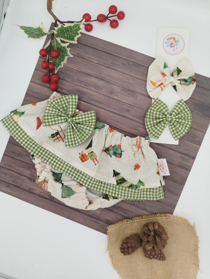 Cubre doble volante, Duendes de Navidad