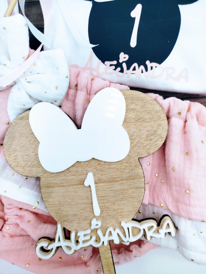 TOPPER MADERA MINNIE MOUSE - Imagen 3