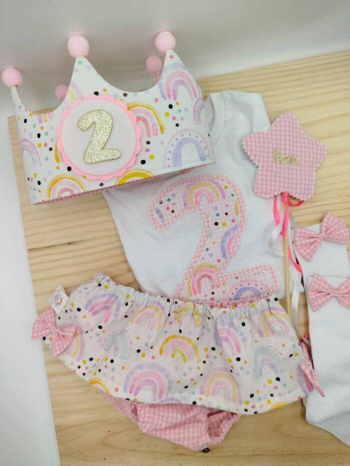 Pack cumpleaños ARCOIRIS ACUARELA - Imagen 7
