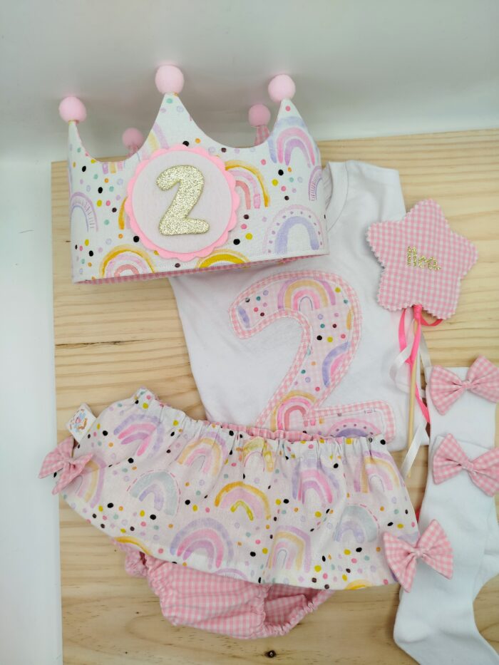 Pack cumpleaños ARCOIRIS ACUARELA