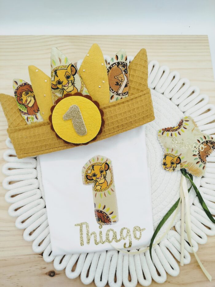 Pack cumpleaños  Rey leon y sus amigos, Corona india - Imagen 11