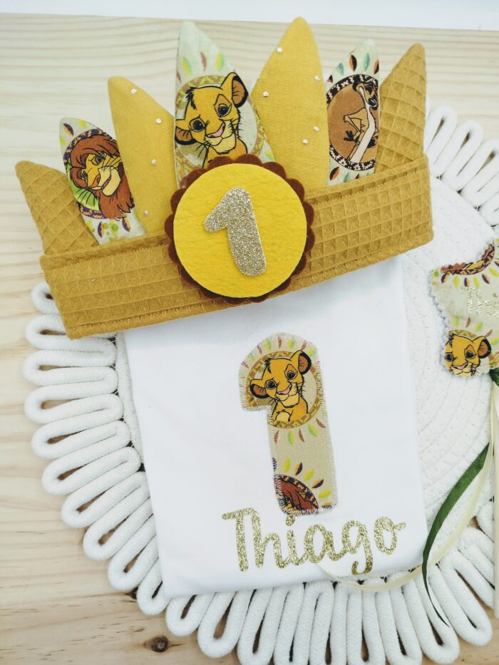 Pack cumpleaños  Rey leon y sus amigos, Corona india - Imagen 6