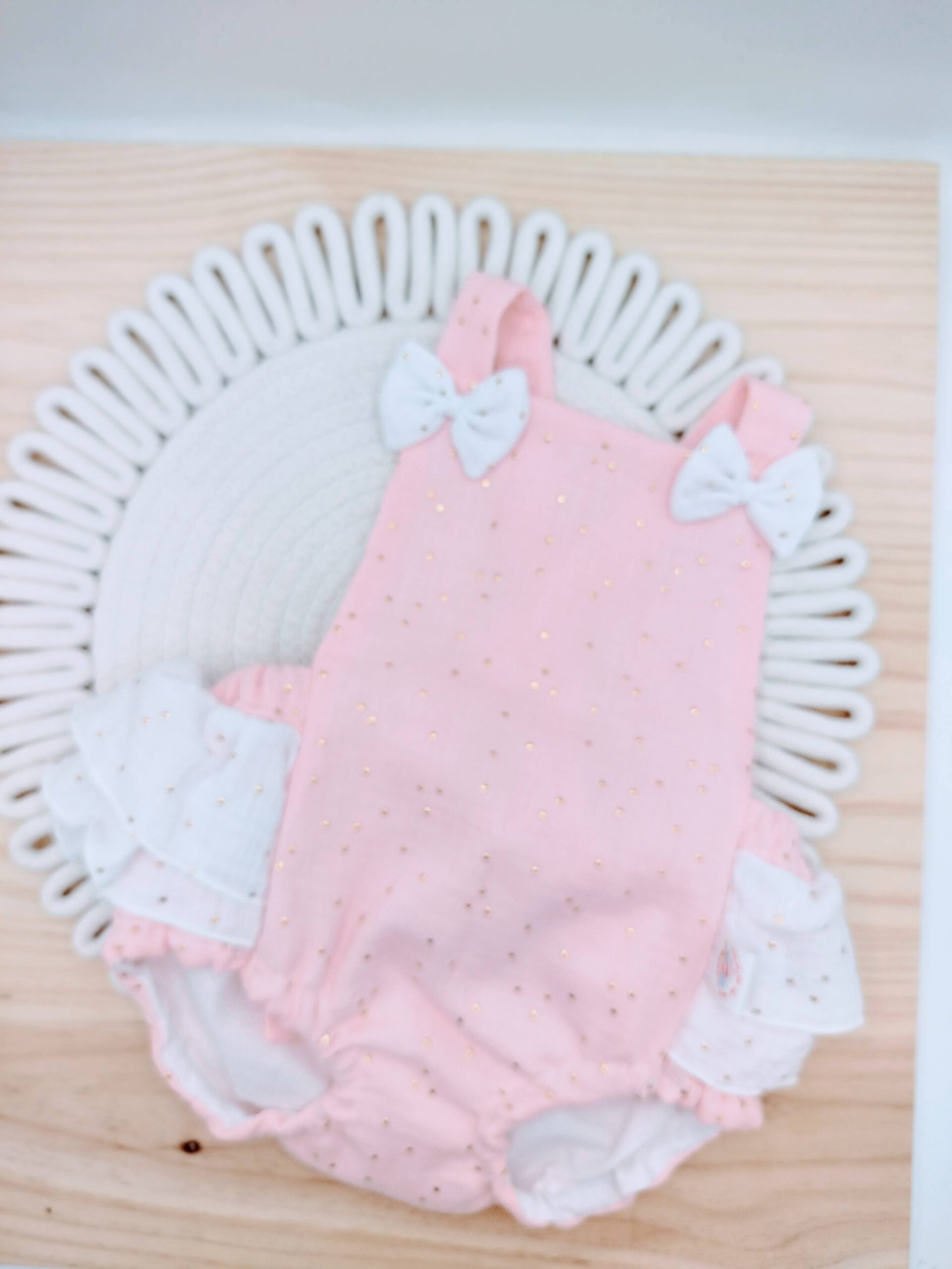 Pack cumpleaños peto doble volante, doble gasa brilli - Imagen 3