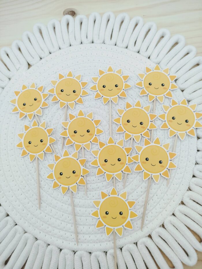 TOPPER SOL PARA CUPCAKES
