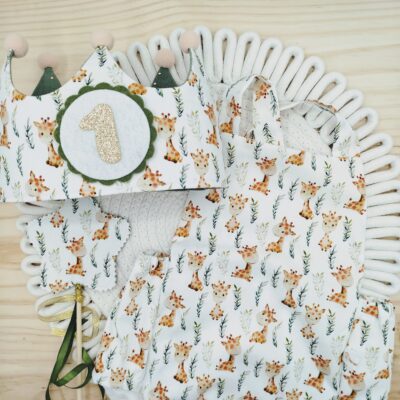 Pack cumpleaños peto, Jirafas