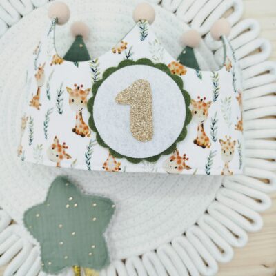 Corona de cumpleaños reversible, Jirafas