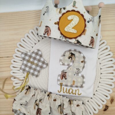 Pack cumpleaños reversible, Caballos