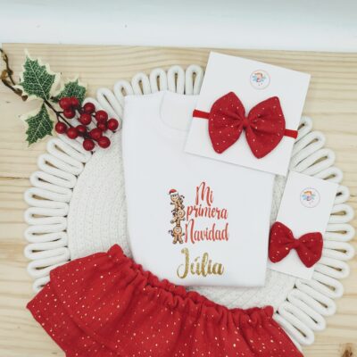 Conjunto mi primera navidad, muñeco de jengibre