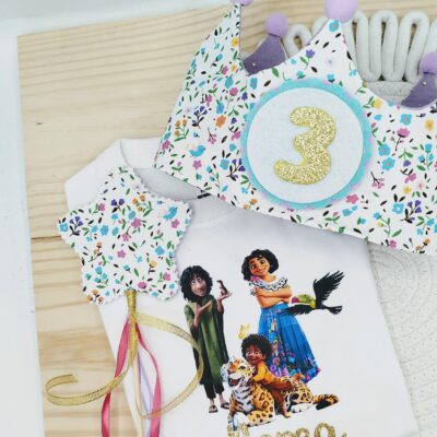 Pack cumpleaños Corona + Camiseta, Encanto