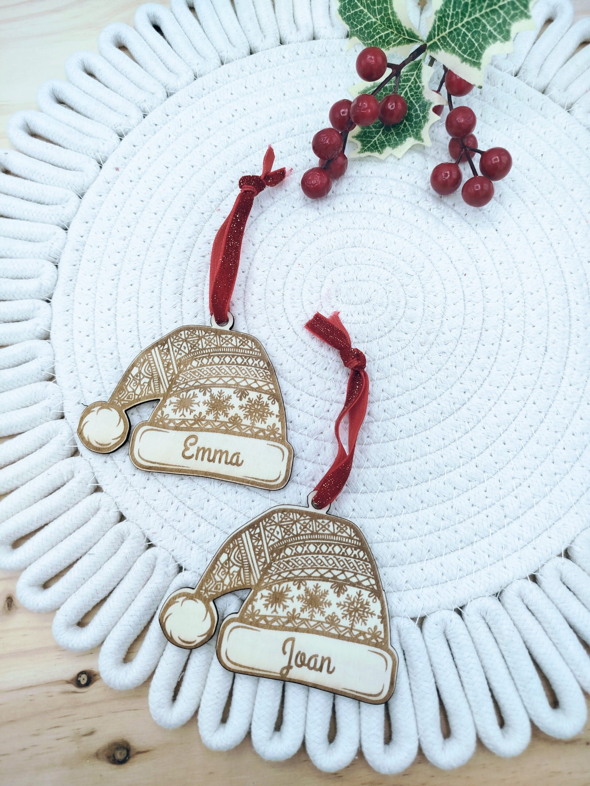 Adorno de Navidad, Gorro personalizado.