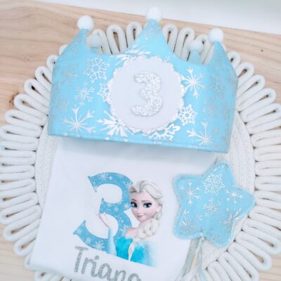 Pack cumpleaños Frozen Corona+Camiseta.